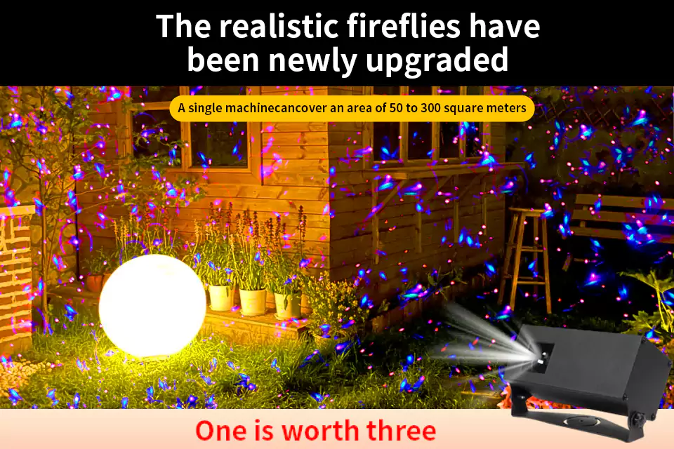 Dynamic Firefly Laser Projector