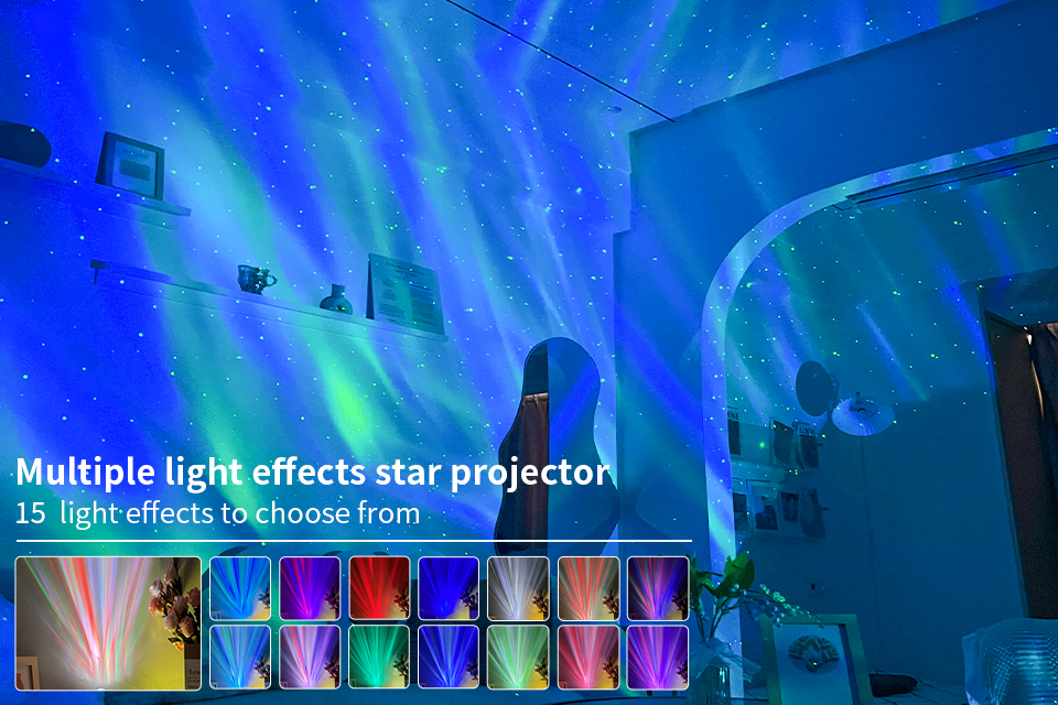 atmospheric light aurora projector